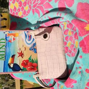 Vintage Lavender Alligator Skin Dooney & Burke